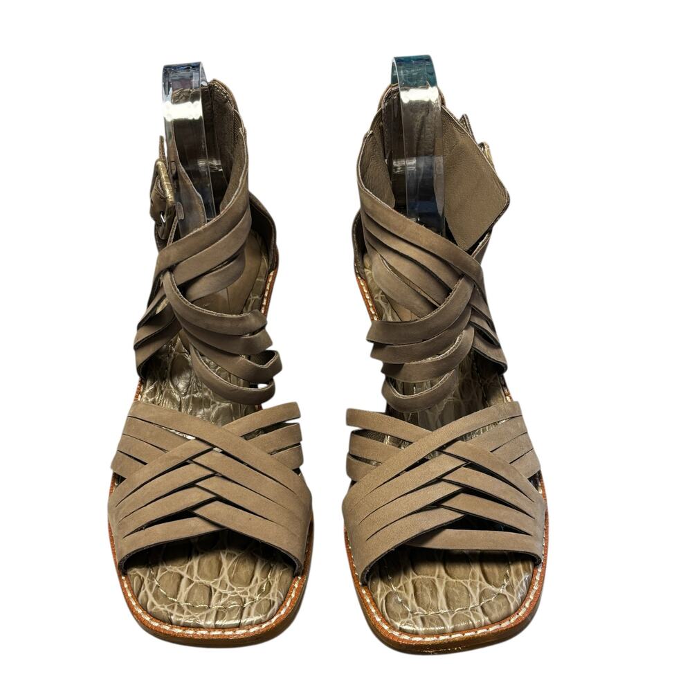 Donald Pliner Women's Junnah Sandals Size 7M Leather Block Heel Strappy Dressy